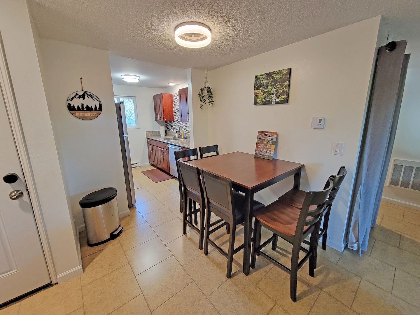 Upgrade your dining experience with our dinette set seating six. Gather the family or entertain guests in style and elegance!