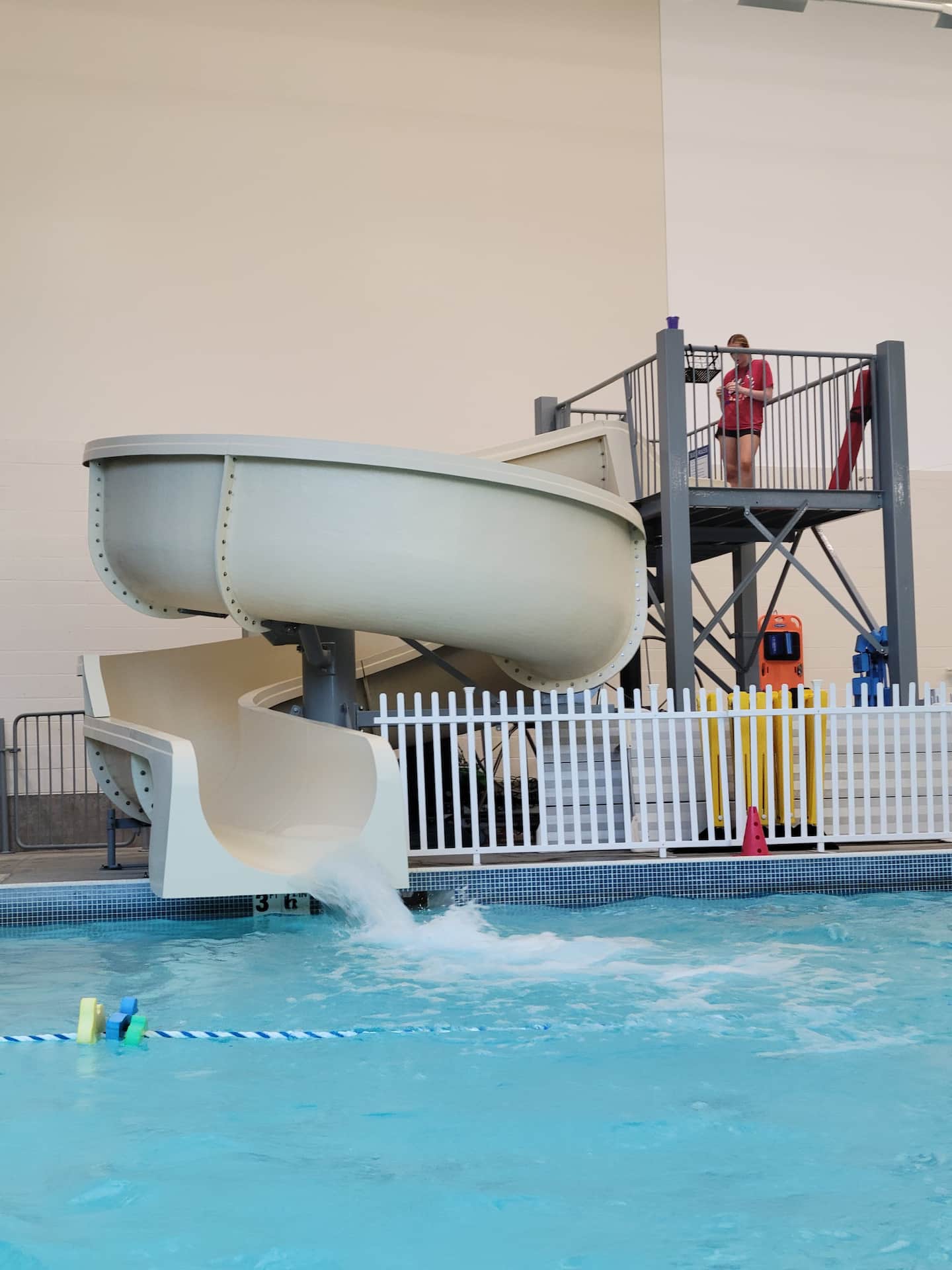 Slide Pool during Open Swim at the Rec Center
