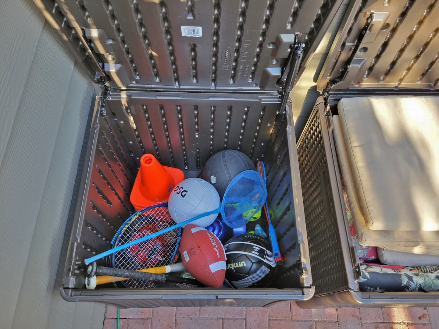 Sport Equipment Available to Borrow: 2 Tennis rackets + balls, 1 basketball, 1 soccer ball, 1 volleyball, 1 football, 2 baseball bats + balls, youth helmet, badminton set, and more!